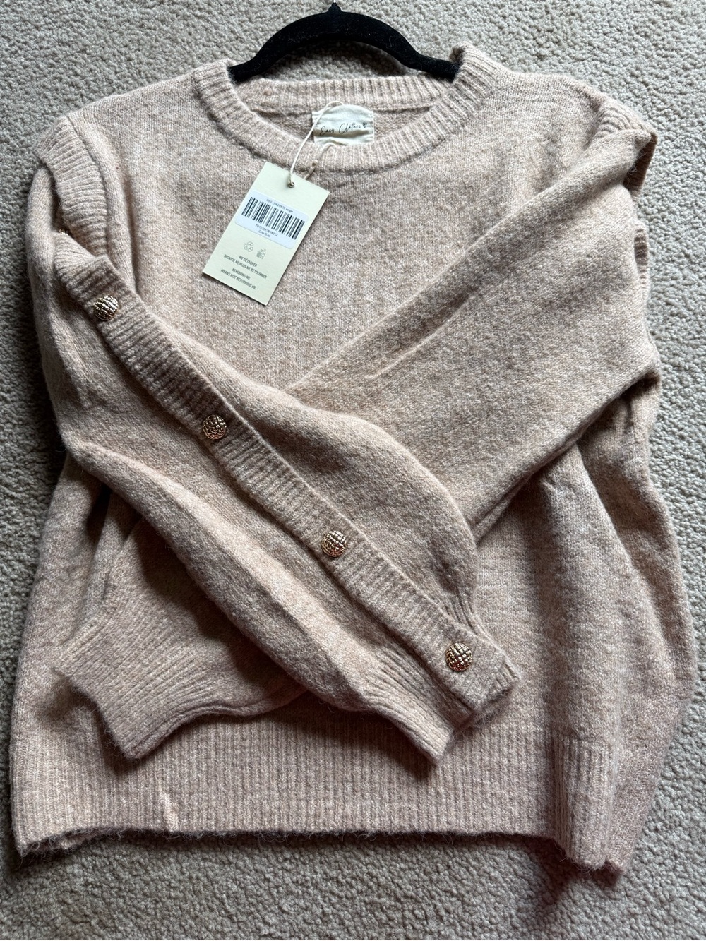 Easy clothes Ezra beige sweater